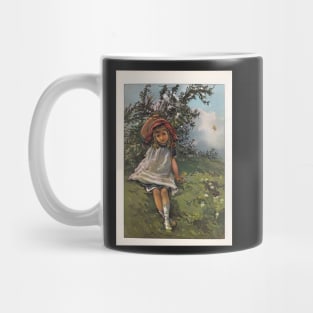 Little Girl At Play-Available As Art Prints-Mugs,Cases,Duvets,T Shirts,Stickers,etc Mug